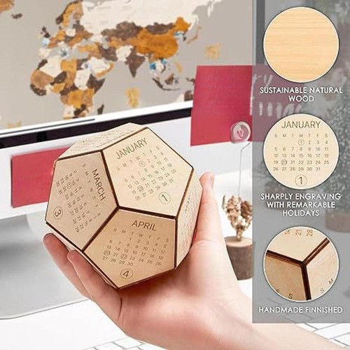 Ornement calendrier cube - ornement, de