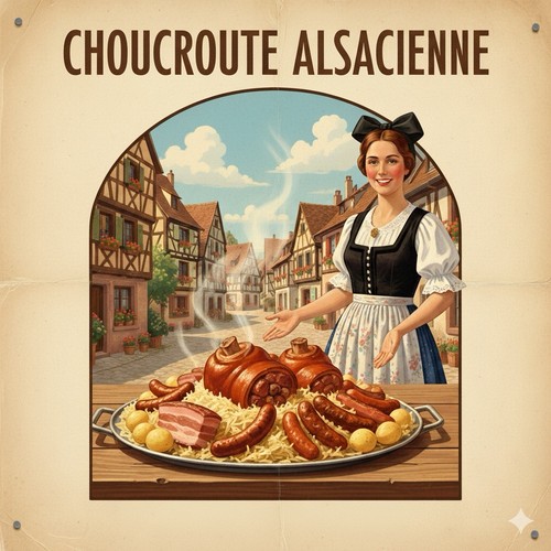 Affiche poster choucroute - affiche,