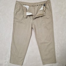 Pantalon Burberry homme 42 x 28 beige ligne sport double plissé sergé