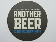 Bière dessous de Verre ~10 Tonneau Brassage Co~ Courber, Oregon ~ Temps À Ordre