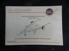 ALKO-MATIC, caravan chassis maintanance manual *