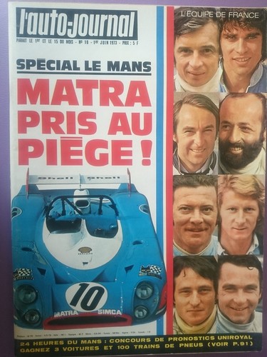 Auto journal 1973 24h - l'auto, 10