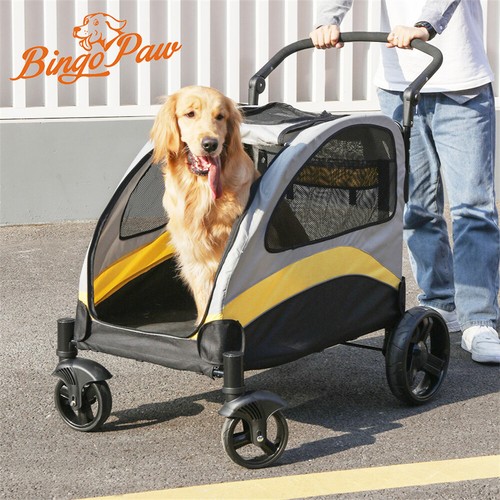 Wheel foldable dog stroller - foldable,