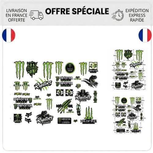 Lot stickers moto monster - lot,