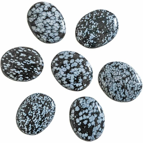 Galet plat obsidienne - ,