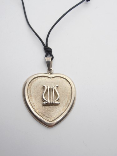 Cithare pendentif à cœur - cithare,