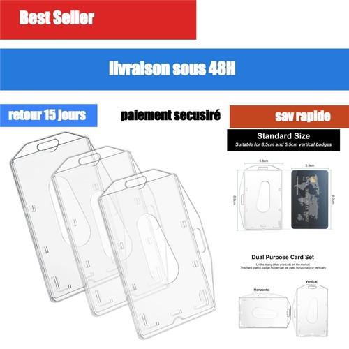 Porte badges transparents pc - 3,
