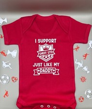 Sheffield United FC Personalised Baby Football Vest Babygrow Bodysuit FREE P&P