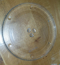 Plateau micro-ondes en verre 28 cm