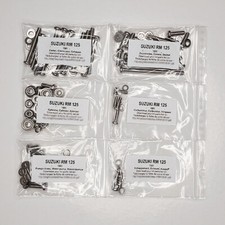 SUZUKI RM 125 1981 Kit vis CRUCIFORME inox moteur complet RM125