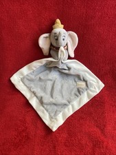 🇫🇷 Doudou Dumbo Éléphant Chapeau Collerette Mouchoir Gris Écru DISNEY NEUF