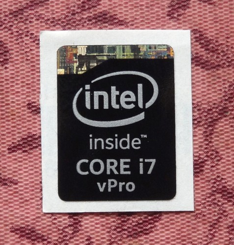 Autocollant noir intel - intel, i7