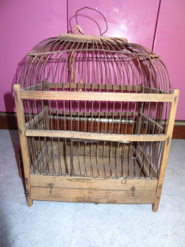 Ancienne cage oiseaux 1900 - oiseaux,