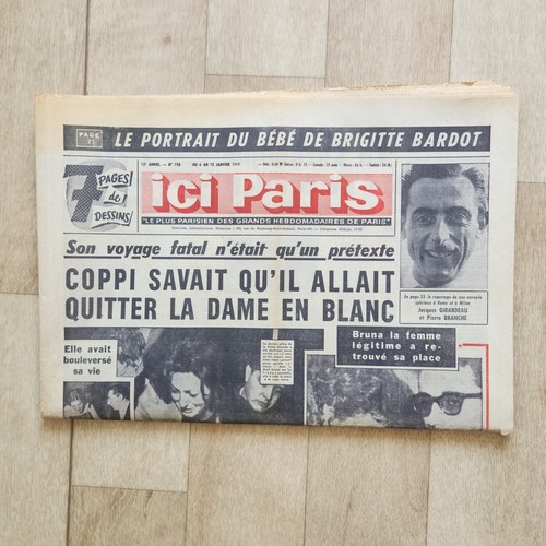 Ici paris 758 1960 brigitte - n°758,