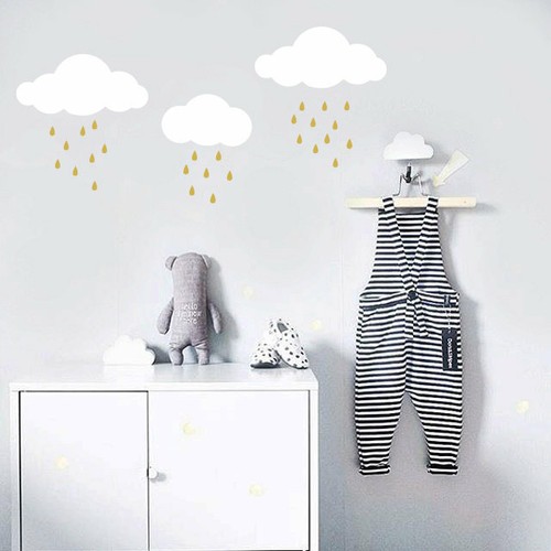 Cloud and raindrop - cloud,