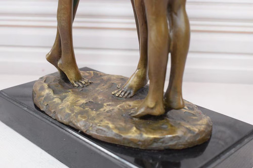 Bronze women statue three - statue,
