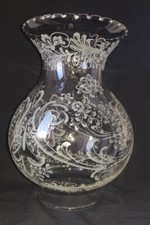 VERRE LAMPE SUSPENSION RETRO DECOR FLEURS  LUMINAIRE 25 CM