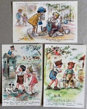 Lot 3 CP anciennes signées