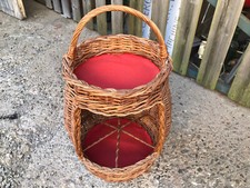 Ancien bar panier en osier
