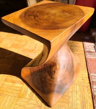 Steve Silver Paloma Natural Brown Wood Glaze Accent Side Table Heavy New