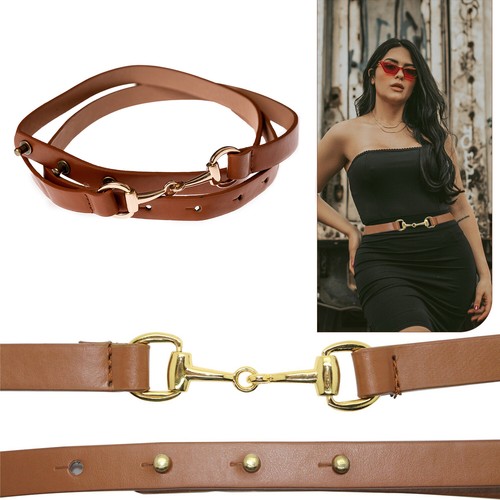 Ceinture similicuir marron - ceinture, en