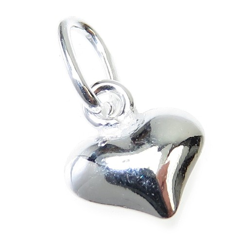 Charm coeur micro argent - charm,