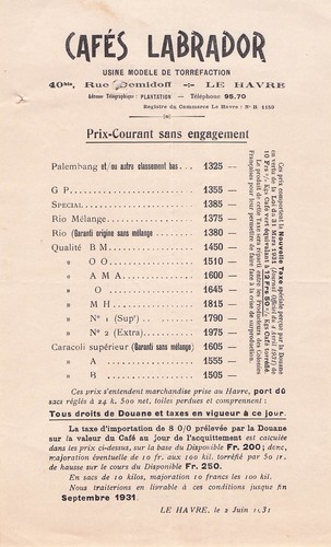 Havre cafe labrador 1931 - le,