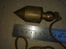 C5T1- Outil Ancien FIL A PLOMB en bronze OLD TOOL N°2