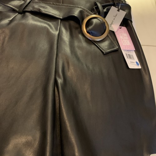 Jupe culotte cuir - culotte, en