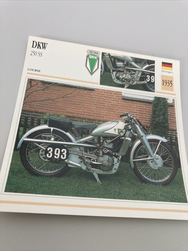 Dkw 250 course 1935 - course, carte