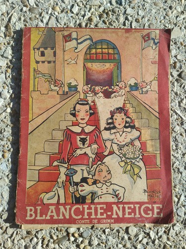 Livre ancien blanche neige - ancien, "blanche-neige"
