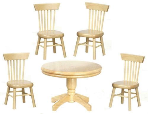 Maison poupée table ronde - de,