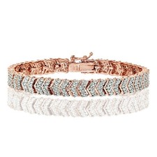 Bracelet Tennis Chevron En