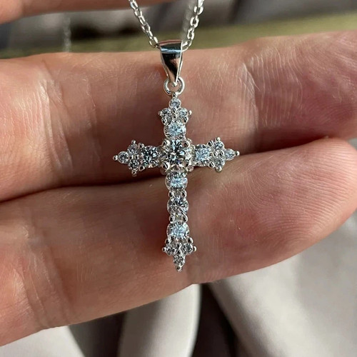 Pendentif croix femme or - fn,