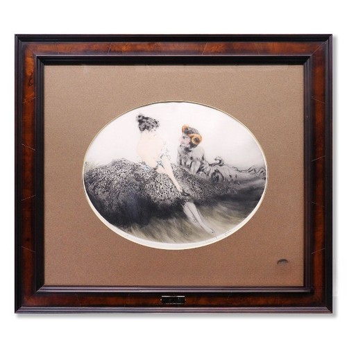 Gravure louis icart tentation - gravure,