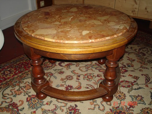 Table basse avec - avec, marbre