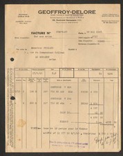 PARIS (VIII°) ELECTRIC CABLES "GEOFFROY & DELORE" in 1945