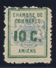 FRANCE 124 * Chamber of Commerce Amiens 1909 = FRANCE Yvert Timbre de Grève 1 NUF