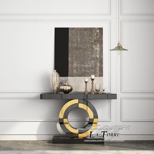Console verre miroir - en,