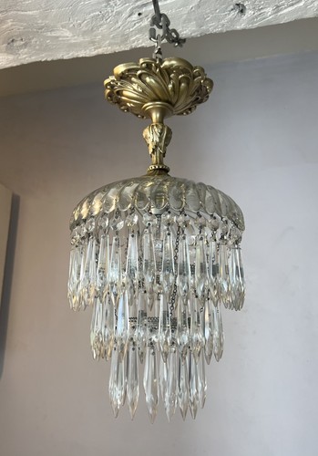 Lustre plafonnier fin xixe - plafonnier,