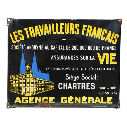 Ancienne plaque émaillée les - plaque,
