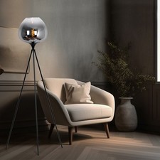 Lampe Sur Pied LED En Verre