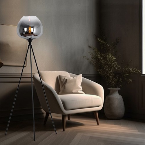 Lampe sur pied led verre - led,