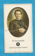 PIOUS IMAGE RELIC SAINT JEAN BOSCO PLOT OF HIS CLOTHES EX GARMENTS