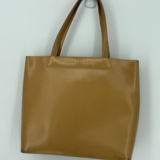 Lamarthe Tan Leather Tote Bag Made In Italy