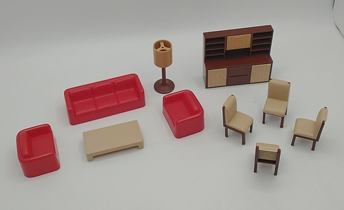 Lot vintage arco dollhouse - of,