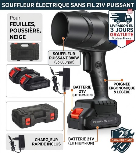 Souffleur feuilles sans fil - souffleur,