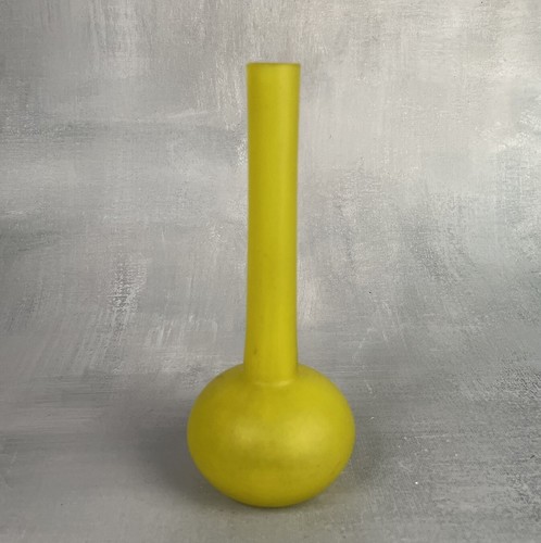 Petit vase soliflore jaune - , en