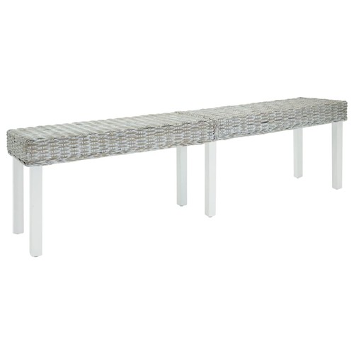 Banc siège meuble blanc rotin - meuble,