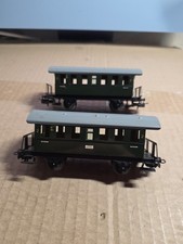 MARKLIN HO lot de 2  VOITUREs VOYAGEUR 2e CLASS  EN METAL